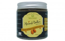 Green Canteen Almond Butter With Stevia  Glass Jar  100 grams